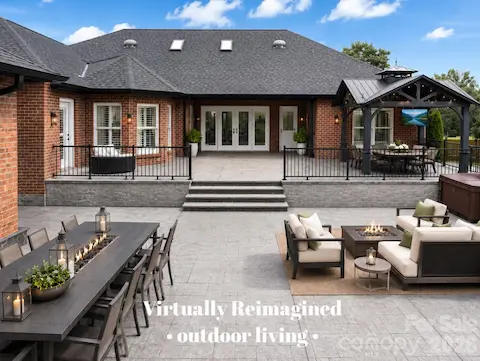 Virtually staged patios.