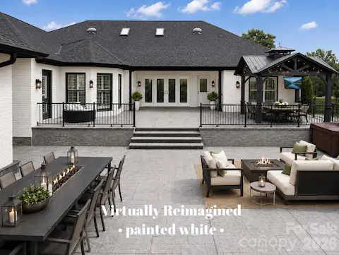 Virtually painted white and staged
