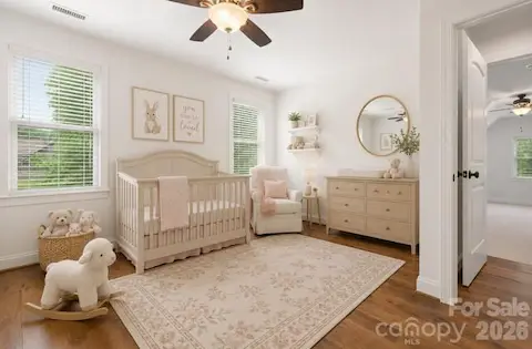 Hardwoods in BR 4/Office- virtually staged