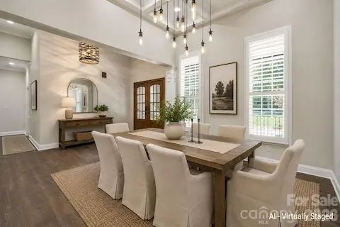Formal Dining Room - virtually staged