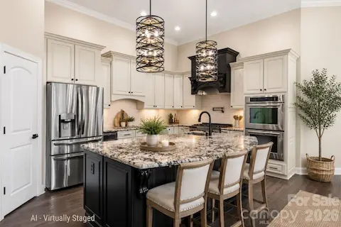Beautiful Custom Kitchen - virtually staged