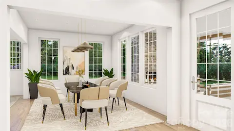 3D architectural rendering illustrating one potential home design for the homesite. Renderings are conceptual and are intended for visualization purposes only.