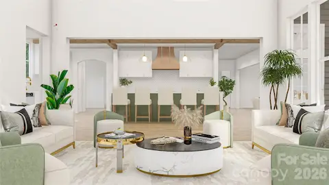 3D architectural rendering illustrating one potential home design for the homesite. Renderings are conceptual and are intended for visualization purposes only.