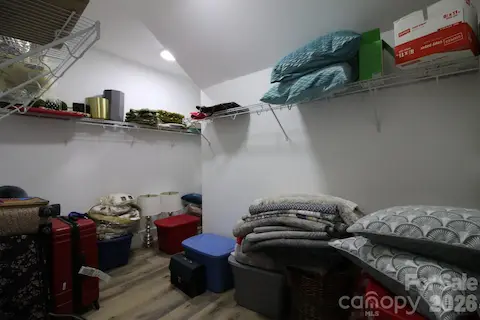Fitness room closet