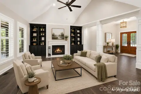 Great Room - virtually staged