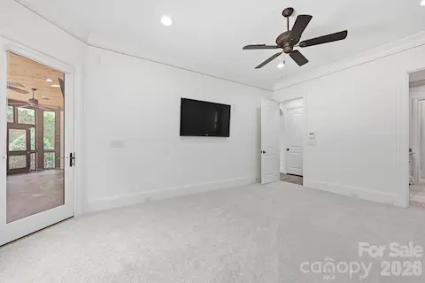 Primary Bedroom  has Private Door to Screened Room