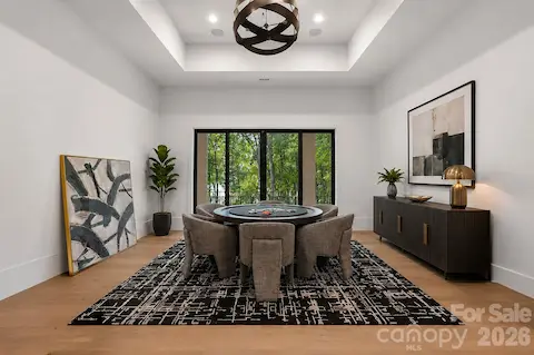 Game room, plumbed for a wet bar
