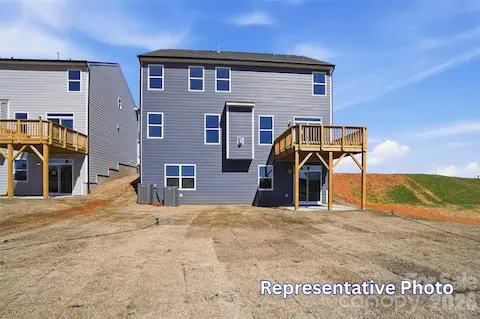 Rear of home