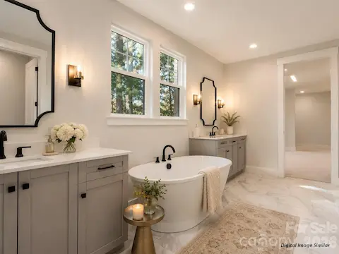 Primary Bathroom with Freestanding Tub