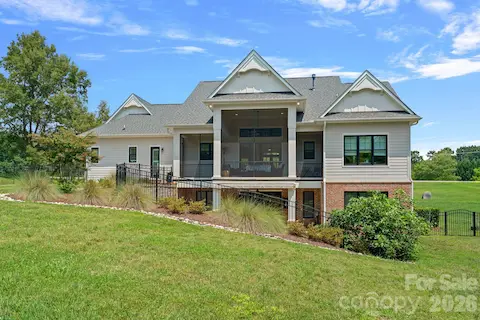 Rear view of home