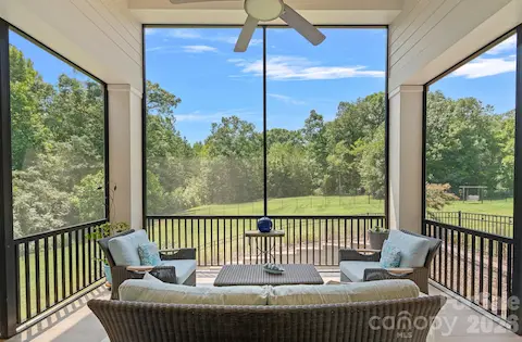 Beautiful view from the screened in porch/main floor