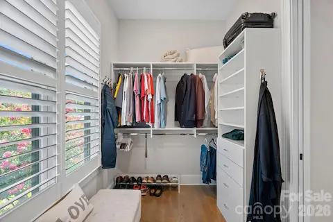primary bedroom closet