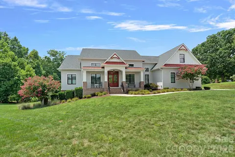 Another view of front of home with beautiful architecture!