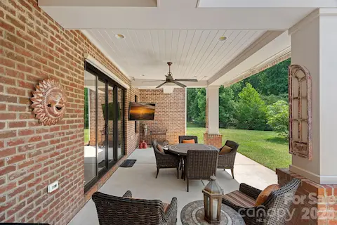 Covered patio - walkout basement level