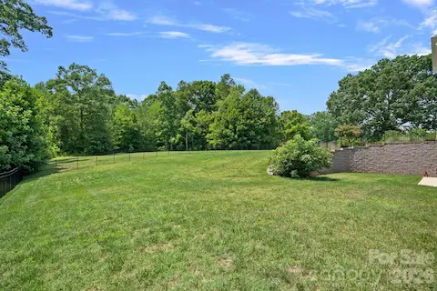 View of back yard leading to a bit over 6 acres.
