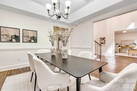 Generous dining room designed for everyday living and effortless entertaining.