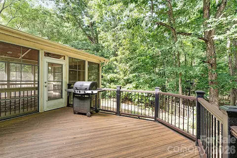 Expansive composite deck provides the perfect place to grill, dine and unwind.