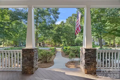 Front Porch Charm with winter views of Lake Norman