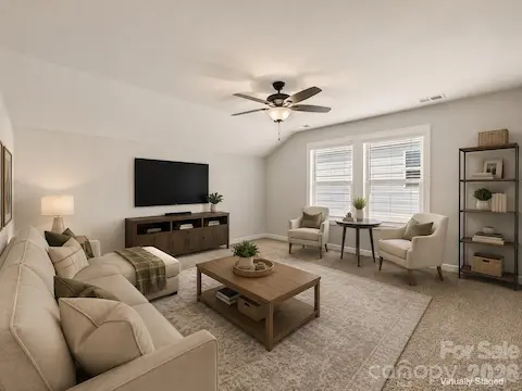 Loft virtually staged