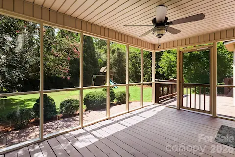 Screened porch off living room