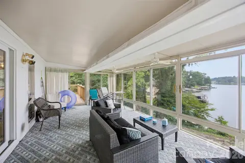Sunporch with awesome Lake View Main Level