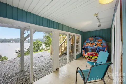 Porch Lower Level with awesome lake views