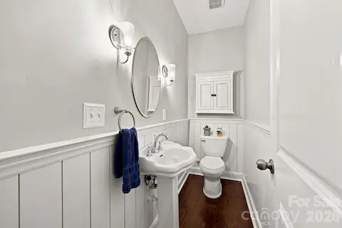 1/2 Bath first floor connected to office