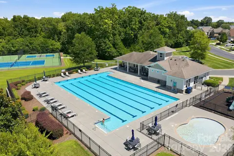 large swimming pool and wading pool
