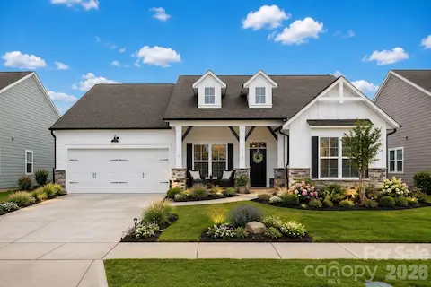 Virtually Staged Photo to illustrate Landscaping Possibilities