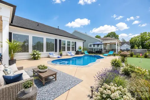 Virtually Staged to show possible Landscaping