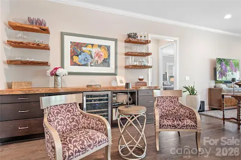 This One Of A Kind Bar Area Is A Show Stopper