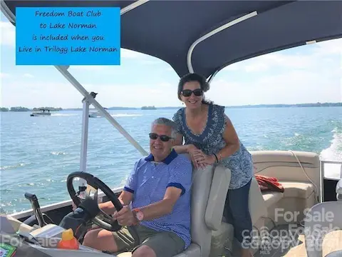 Come Enjoy the Good Life When Living In Trilogy Lake Norman, Freedom Boat Club Is Included In Your Monthly Fee.