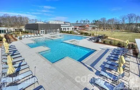 Our Outside Pool and The Brown Building Is The Indoor Pool
