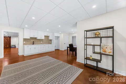 Basement kitchen area