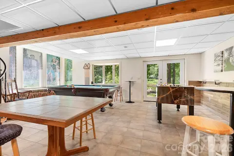 Finished basement with tiled floors. Walk out to the lake or simply enjoy the view.