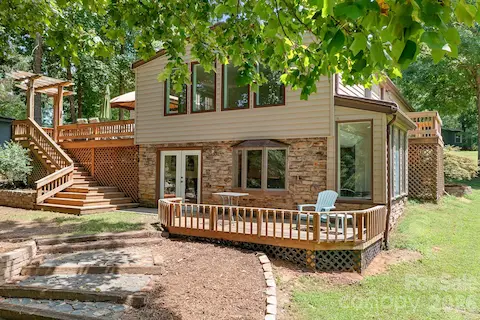 Front view facing Lake Norman