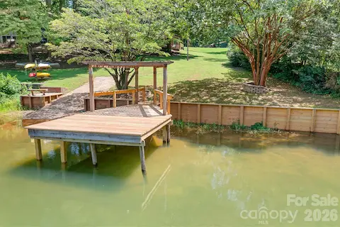 Dock sits on dredged cove