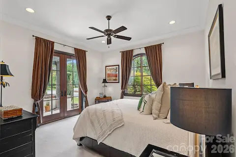Large secondary bedroom with ensuite on the main level.