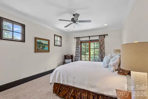 Upper level bedroom with ensuite bath.