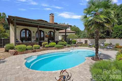 Resort style swimming area.