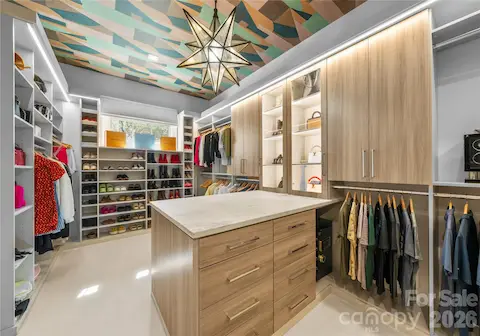 Primary closet