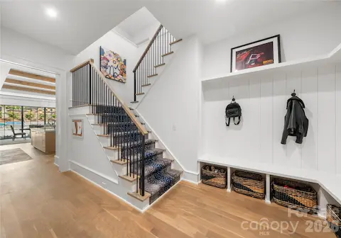 Drop zone area off garage entry.