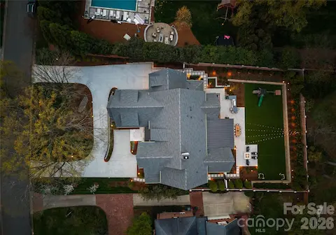 Overhead view of property.