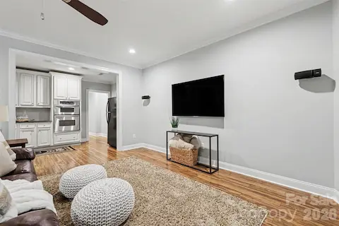 Media room with surround sound