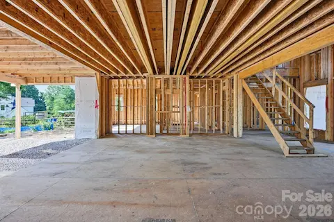Great room and main entrance (right)