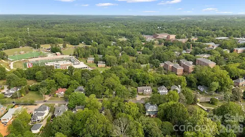 Backs up to Davidson College
