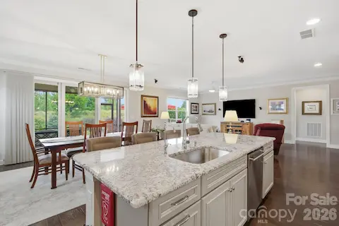 Beautiful cabinetry, generous prep space and thoughtful upgrades make this a kitchen you'll enjoy using every day.