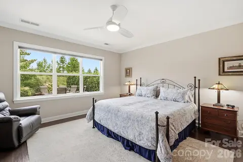 The primary suite is spacious, peaceful and thoughtfully separated for added privacy.