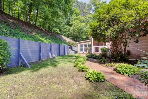 Backyard walkway