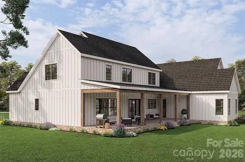 Rear Exterior Rendering of Proposed Home